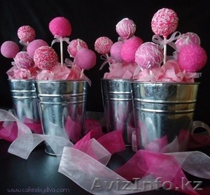 Кейк попс- мини тортики из бисквита на палочке #1382157