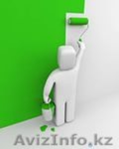 Покраска стен водоэмульсионной краской #1387324