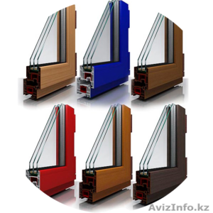 Пластиковые окна из цветного профиля #1391844