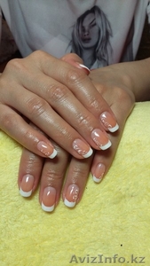 Аппаратный маникюр и педикюр с покрытием гелем #1414924