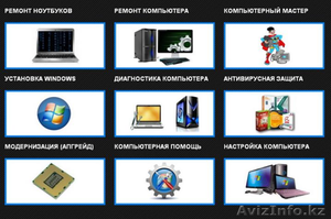Ремонт и обслуживание компьютеров, ноутбуков,  смартфонов,  планшетов Алматы #1400812