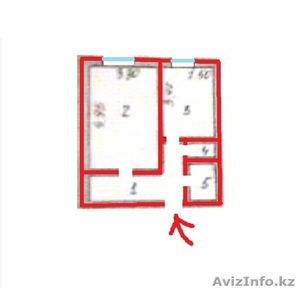 Продам 1комн. за 10, 5млн.тг в р-не ОРБИТЫ-ЕВРАЗИИ #1401387