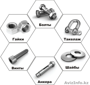 Гайки из нержавеющий стали А2 AISI 304 = 08Х18Н10 #1425058