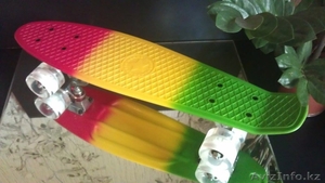 Пенни Борд Pennyboard Print со светящимися колесами  #1418253