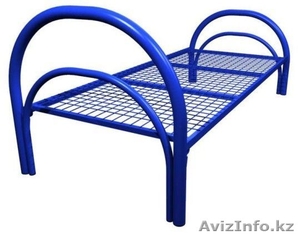 Кровати одноярусные металлические,  кровати металлические двухъярусные. оптом #1428554