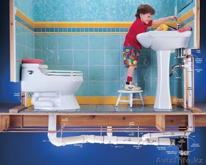  Выполняю работы по замене труб на пластик нержавейку. #1431917