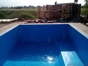 Отделка бассейна  плёнкой пвх(алькорплан) #1430814