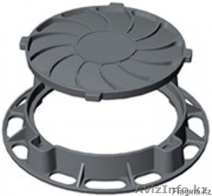  Канализационный люк чугунный,  тип-Л,  ВК,  ГТС,  ГОСТ 3634-99 #1444234
