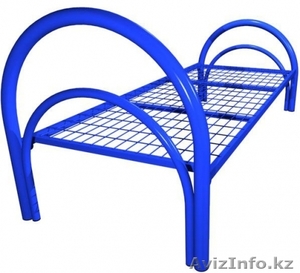 Кровати металлические для бытовок,  кровати трёхъярусные для рабочих,  оптом #1435290