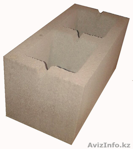  2-х пустотный пескоблок в любом цвете,  390*188*190мм. #1437315