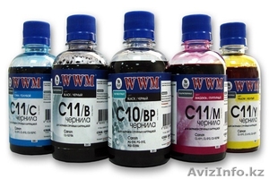 Купить чернила в Алматы для струйных принтеров Epson,  HP,  Canon и другие марки #1459507