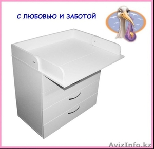 СУПЕР ЦЕНА!!!Пеленальный Комод  на колесах,  Белый #1459074