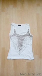 Белая майка с пайетками #1468749