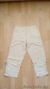 Летние бежевые капри #1468802