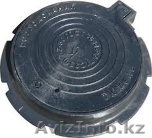  Люк чугунный канализационный ГОСТ 3634-99 в Алматы #1481426