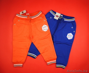 Штанишки для мальчика синие плотные спортивные 453 #1487211