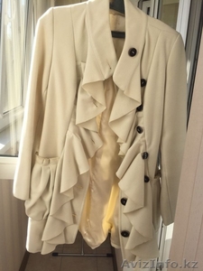 пальто белое производство Турция #1503480