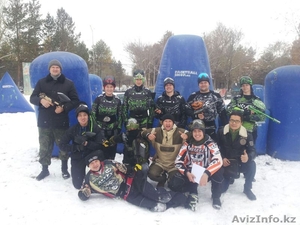 Зимняя игра в пейнтбол в Караганде в клубе Скорпион  #1502686