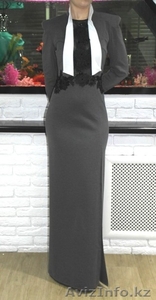 Платье строгое с плечиками . #1509549