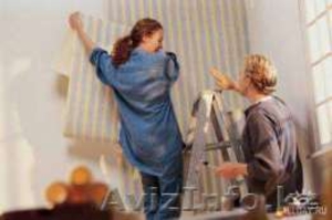 Поклейка галтелей,  обоев в Астане. Косметический ремонт.  #1503823