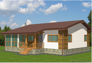 Дома из каменных панелей  #1513262