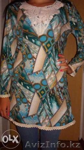 Женская зеленая туника #1508032