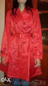  Красный демисезонный плащ #1508035