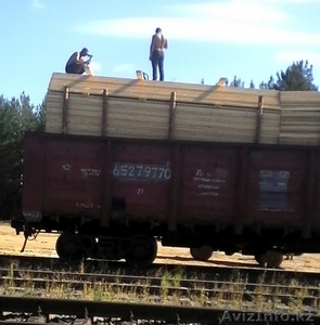 Пиломатериал хвойный (сосна) 32*115*4000 на вагоне из России #1511256