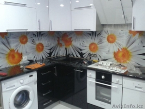 Кухонные фартуки из стекла с фотопечатью в Петропавловске. #1492058