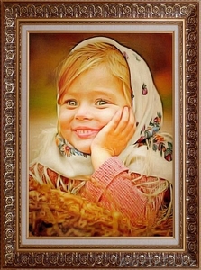 Детские  портреты по фотографии маслом #1536511