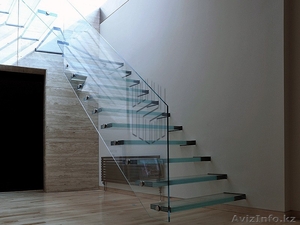 Стеклянное лестничное ограждение #1543599