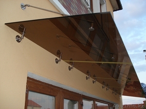 Стеклянные козырьки и навесы #1543596