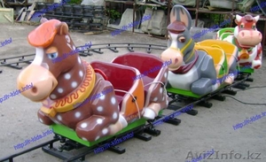 kF9L R-KIDS: Детский аттракцион электрический паровоз/паровозик/поезд. KAP-005 #1553285