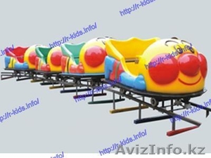 7kq R-KIDS: Электрический аттракцион паровозик для парков и торговых центров. KA #1553308
