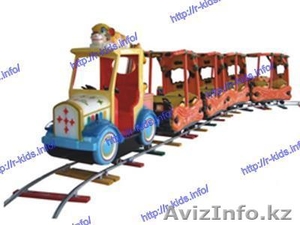 SanM R-KIDS: Электрический аттракцион паровозик для парков и торговых центров. K #1553309