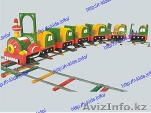 J6dL R-KIDS: Электрический аттракцион паровозик для парков и торговых центров. K #1553313
