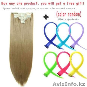 Волосы для наращивания 50 см,  7 пучков комплект #1558649
