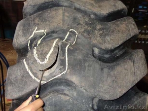 Сложный ремонт грузовых шин #1569717