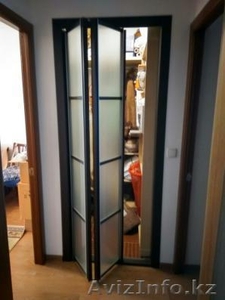 Двери книжка.Межкомнатные, гардеробные.Венге, Серебро. #1578842