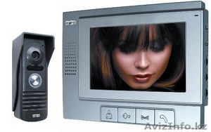 КОМПЛЕКТ ВИДЕОДОМОФОН С ПАМЯТЬЮ + КНОПКА ВЫЗОВА #1575566