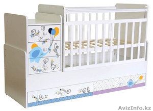 Кроватка детская Фея 1100 Слоник на шаре  #1585749