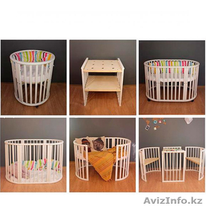 Кроватка-трансформер ПАПА КАРЛО 5 в 1 #1588314