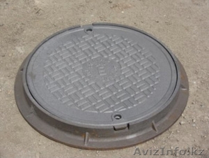 Люк чугунный,  тип-Л,  круглый,  ГТС (Алматы) #1586462