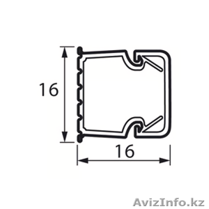 638191 - Мини-канал 16x16мм METRA #1591748