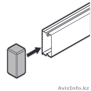 638105 - Заглушка 15x10 мм METRA #1591742