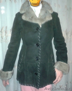 Натуральная дублёнка с норкой. #1596900