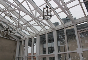 Дерево-алюминиевые окна из лиственницы с Белоруссии #1599142