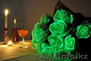 Флористическая краска (био-гель) для цветов светящаяся в темноте #1600590