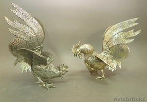 Пара бойцовых петухов. Испания.  #1607809