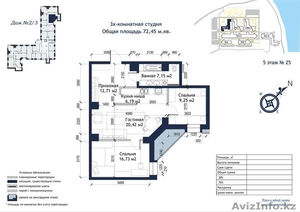 Продается 2х комн.квартира  77, 4 кв.м,  ЖК Ривьера,  Дружбы народов 2/3 #1608468